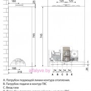 Габаритные размеры котла Chaffoteaux Alixia S