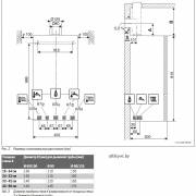 Размеры и минимальные расстояния котла Bosch Condens 2500 W