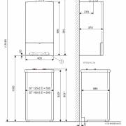 Установочные размеры бойлера ST 120-2 E и ST 160-2 E