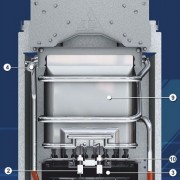 Внутреннее устройство водонагревателя Neva 4510 M