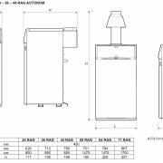 Габаритные размеры котла Beretta Novella Avtonom
