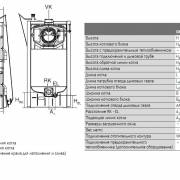Габаритные размеры котла Bosch Solid 3000 H