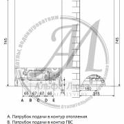 Габаритные размеры котла Chaffoteaux Alixia Ultra
