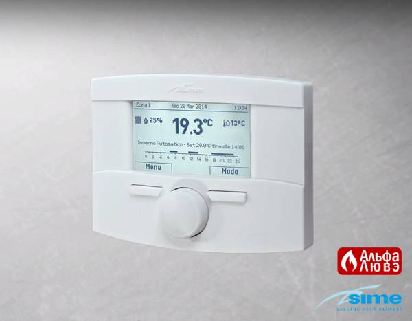 Панель управления котла Sime Home Plus