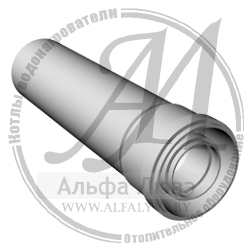 Труба коаксиальная (удлинение 25 см) для системы дымоудаления