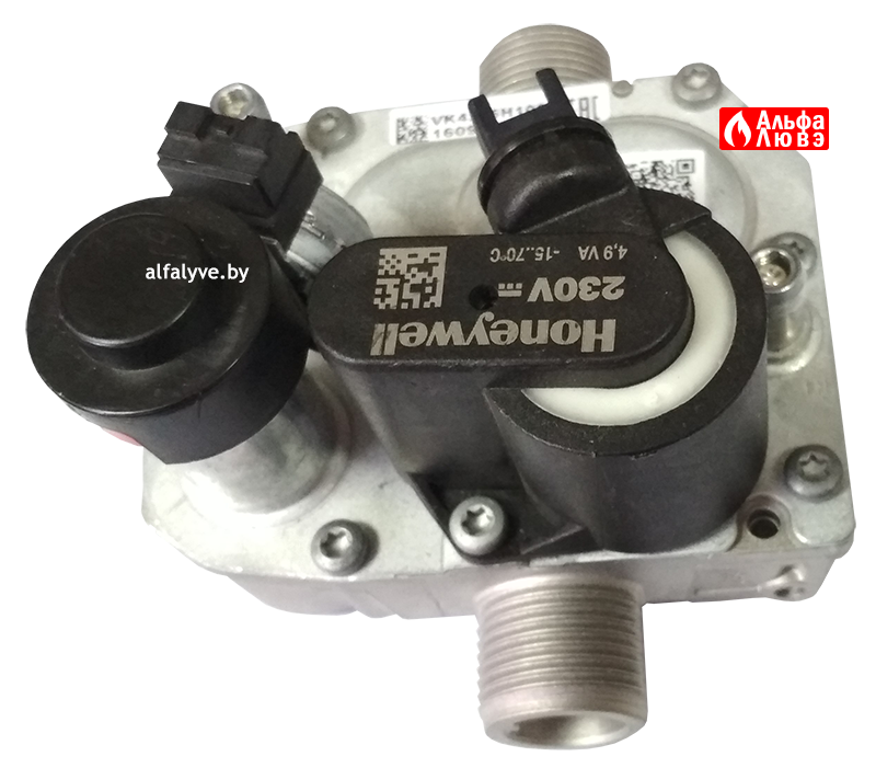 Газовый узел (регулятор) Atmix VK4305H1005 на котел BaltGaz Turbo (вид снизу)
