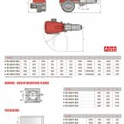 Размеры горелок Riello RS 300-800 M-BLU