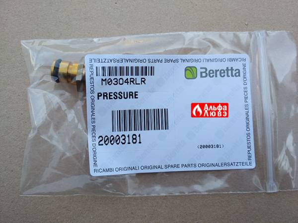 Реле (датчик) давления воды Beretta 20003181, 10028141 для котла City, Ciao, Mynute (в упаковке)