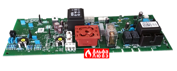 Плата управления Bosch 8 708 300 2120 для котла Junkers Euroline 23 (вид сбоку)