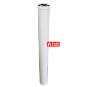 Удлинитель коаксиальный Ø60-100 M-F длина 1000 мм алюминий ALCED 01 D60-100 для газового котла