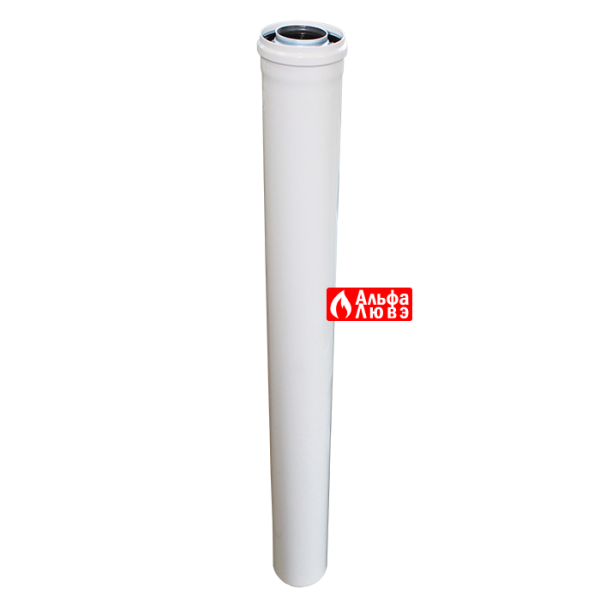 Удлинитель коаксиальный Ø60-100 M-F длина 1000 мм алюминий ALCED 01 D60-100 для газового котла