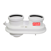 Адаптер моноблочный конденсационный PP Ø80-125 на Ø80-80 для котла Baxi, Viessmann