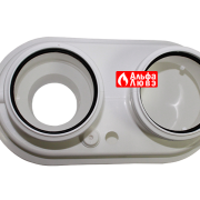 Адаптер моноблочный конденсационный PP Ø80-125 на Ø80-80 для котла Baxi, Viessmann (вид сверху)
