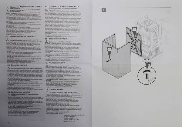 Инструкция по подключению прессостата (реле давления дыма) Viessmann 7817494 (лист 1)