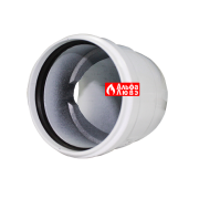 Отвод (колено, поворот) 90° M-F алюминиевый для системы дыпоудаления традиционного котла (вид со стороны папы)