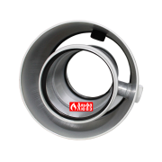 Удлинитель адаптер ALCMS 02 D60-100 коаксиальный 60-100 алюминиевый с отверстиями для замера CO (вид спереди)