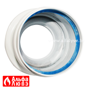 02 Адаптер DN60 на DN80 двухблочный для раздельного дымоудаления на котел Ariston, Chaffoteaux (вид сверху)