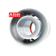 03 Колено, поворот, отвод 45° DN 60-100 алюминий для системы дымоудаления традиционного котла