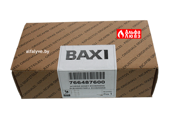 Плата управления Honeywell S4962DM3052, Baxi 766487600 на котел Baxi Main5, Quasar E, Eco Compact, Pulsar E (упаковка)