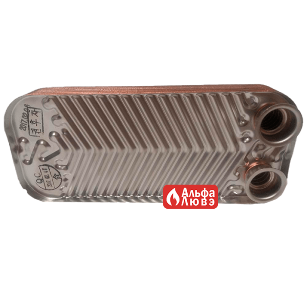 Теплообменник ГВС 18 FIN Daewoo, 3318112100
