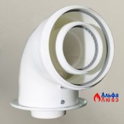 отвод коаксиальный стартовый для конденсационного котла