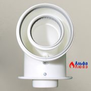 отвод коаксиальный стартовый для конденсационного котла