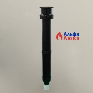 Вертикальный терминал Ø80 PP черный