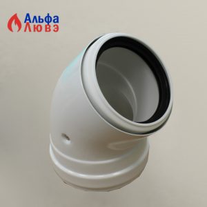 Колено 45гр AL/PP Ø80/100 утепленное