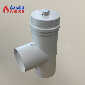 Тройник с конденсатоотводчиком PP/AL, Ø80/100