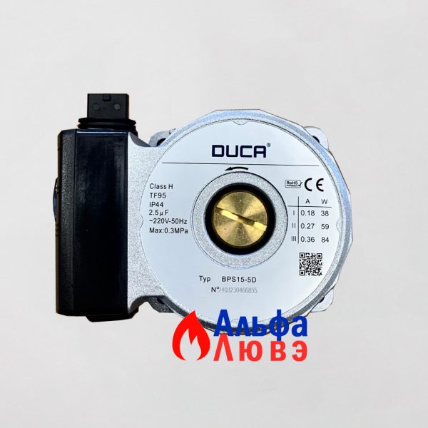 Циркуляционный насос Duca Dula BPS15-5D (Class H, TF95, IP44, 2.5uF, 220V, 50Hz)